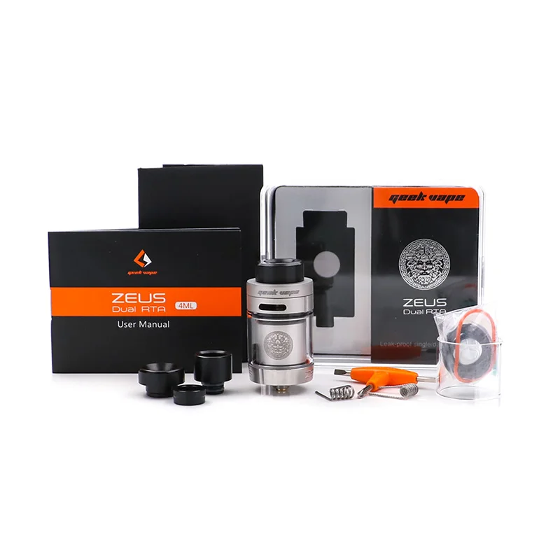 Оригинальный Geekvape Zeus dual RTA Dual coil версия 5 мл zeus распылитель с защитой от протечек