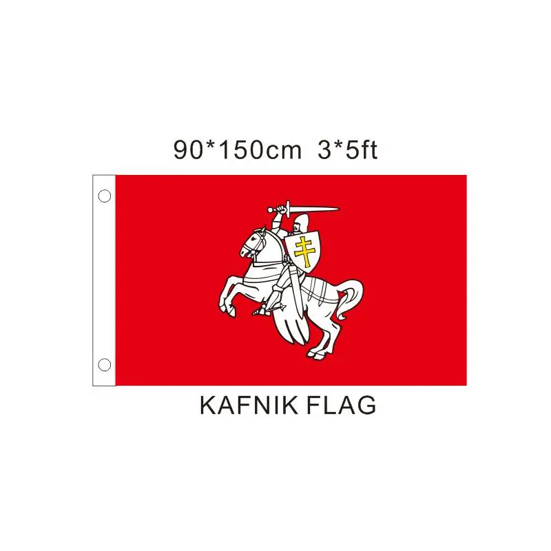 

KAFNIK FLAG,Belarus Belarusian Chase flag 90x150 cm 100D Polyester The National Symbol flags and banners