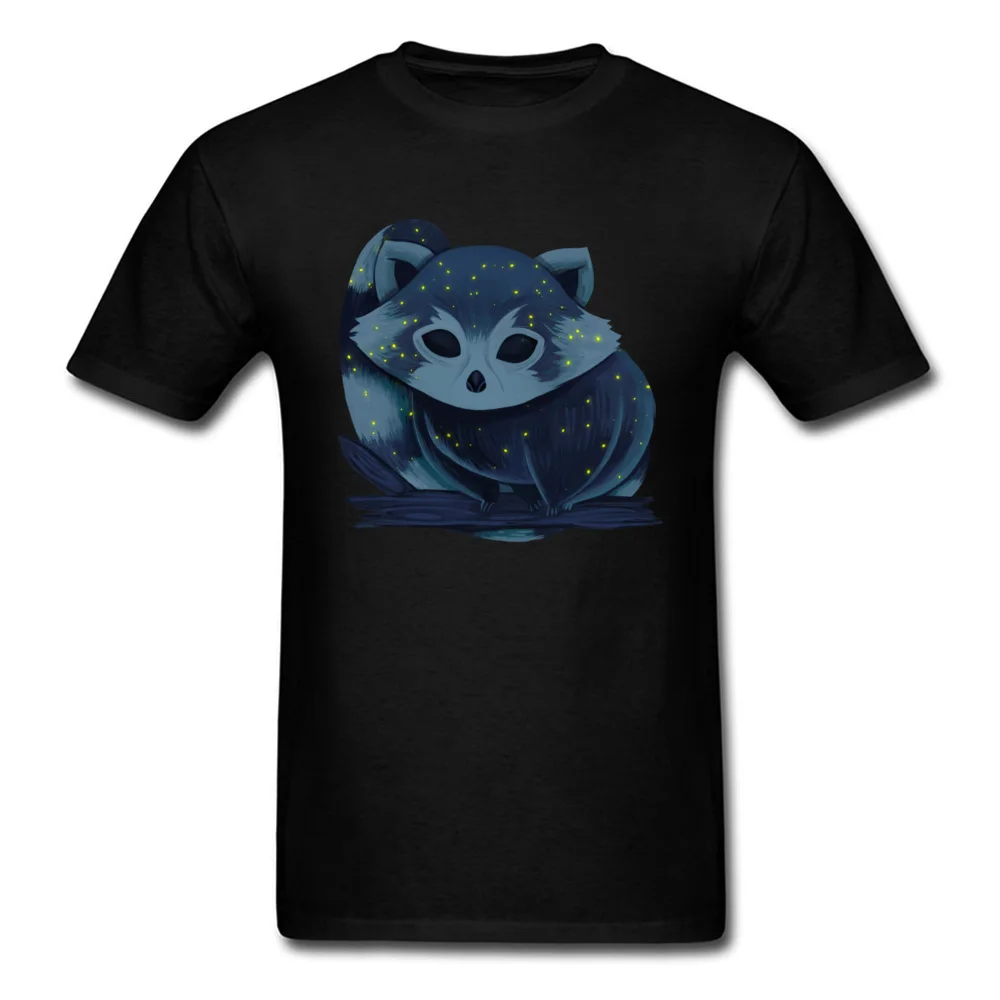 RED PANDA FROM SPACE Funky Print Tops T Shirt Crewneck Summer 100% Cotton Short Sleeve T Shirts for Men Gift Clothing Shirt RED PANDA FROM SPACE black