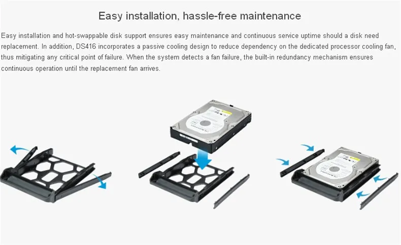 NAS Synology Disk Station DS418 4-bay бездисковой nas сервер nfs Сетевое хранилище Облачное хранилище, 2 года гарантии