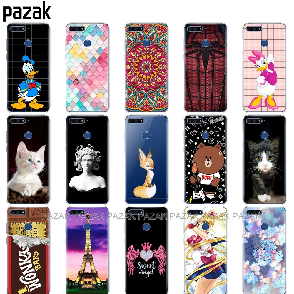 

Silicone phone Case For huawei y6 prime 2018 Case Painting Soft TPU case for huawei y6 prime 2018 Protect Phone cases shell new