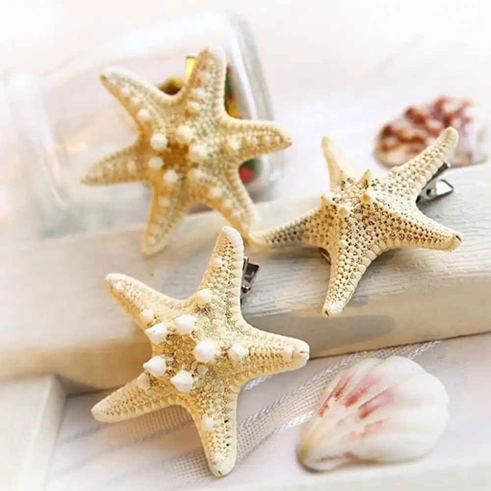 Seashell Hair Bow Summer Hair Bow At The Beach Hair Bow