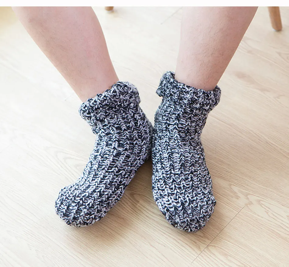 Zuzuwu 2 пары мужские тапочки носки шерпа подкладка толстый флис теплые зимние домашние носки для дома
