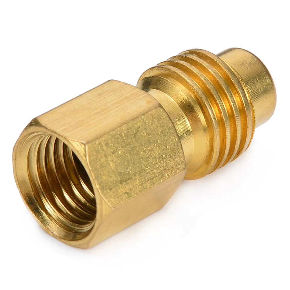 

R134A Vacuum Pump Adapter Connection Valve Conversion 1/4 SAE Converted to 1/2ACME Car Styling