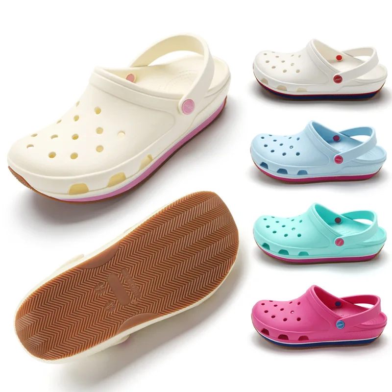 2018 Summer Mens Clogs Beach Slippers For Men Garden Shoes Mule Clogs Fashion Candy Color Adult Mens Clog Unisex EVA Materials