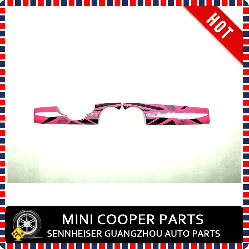 Абсолютно ABS пластик УФ Защита приборной панели крышка розовый Юнион Джек Стиль для mini cooper части R55 R56 R57 R58 R59