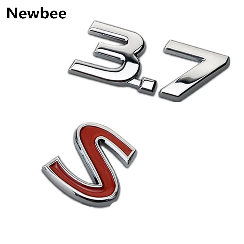 Newbeeインフィニティq50 Q50l Q30 Q70 再装着 3 7 レッドsエンブレムバッジ車スタイリング金属ステッカー再取り付けトランクデカール Metal Sticker Car Stylingemblem Badge Aliexpress