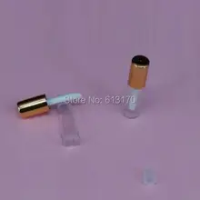 100 шт Новое поступление 1,2 мл тюбик для блеска для губ тюбики Золотой Топ прозрачный мини-проба флаконы DIY бальзам для губ трубка губная помада Упаковка Контейнер