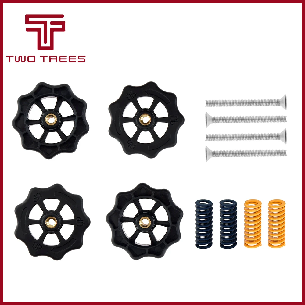 4 шт. замена большой Ручной Твист Авто выравнивание гайка пружинный винт комплект M4 для Creality CR-10 CR-10S мини Ender-3 3d принтер