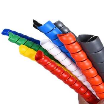 

10mm/14mm Wire Storage Tube Clips Cable Sleeve Organizer Pipe Wrap Cord Protector Flexible Spiral