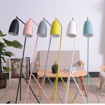 

Modern American iron painted E27 LED adjustable floor lamp 110V 220V floor light for living room bedside study room hotel room