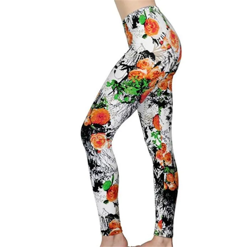 leggings for women Hot New Spring Legging National Ethnic Style Retro Graffiti Paintings Printing Flowers Trousers Printed High Elasticity Leggings leggins Leggings