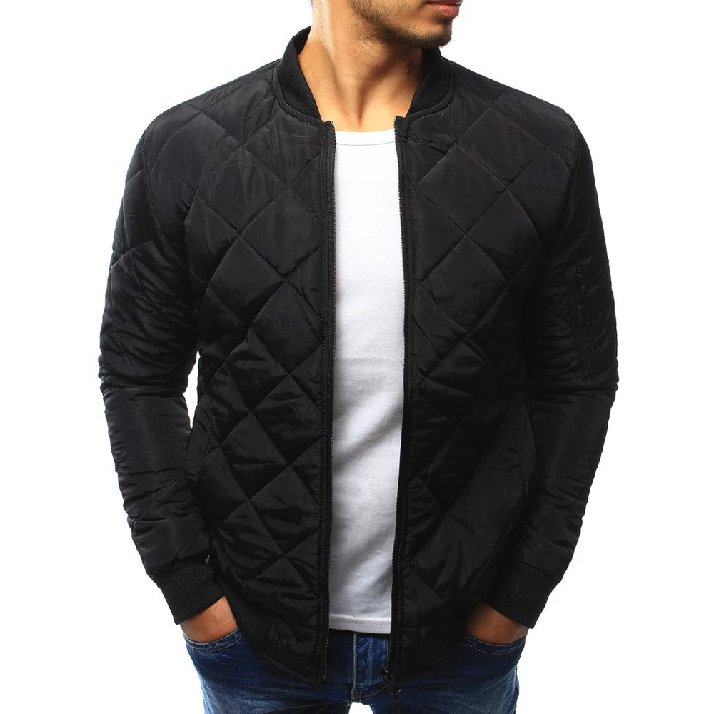 

2019 Men Pilot Coat Men Zip Up Outer Wear Men Casual Coat Fashion Solid Man Air Male Outer Garment 3 Colors Military Style D40
