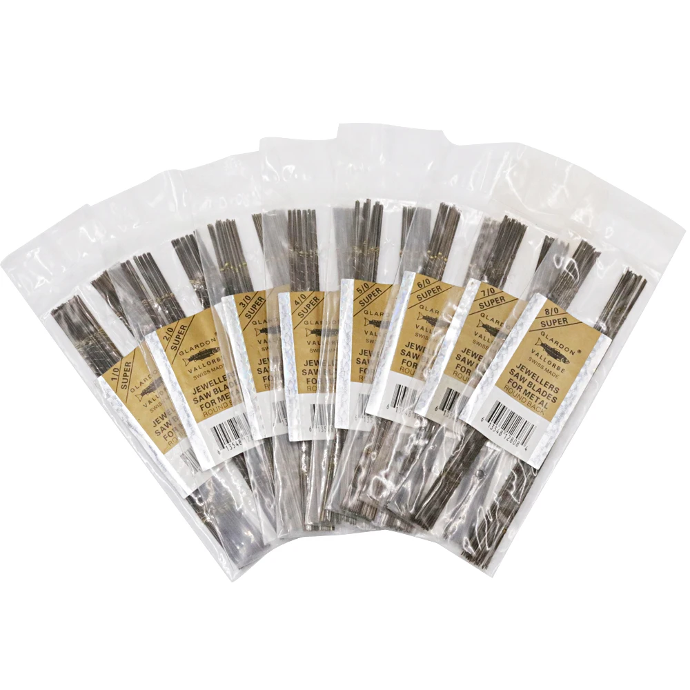 3/0# 144 Pcs Vallorbe Glardon Piercing Metal Cutting Blade Set for Exact & Precise Cuts Bow Saw Blade Cutter Blades Exacto Knife 3/0# 144 Pcs Vallorbe Glardon Piercing Metal Cutting Blade Set for Exact & Precise Cuts Bow Saw Blade Cutter Blades Exacto Knife