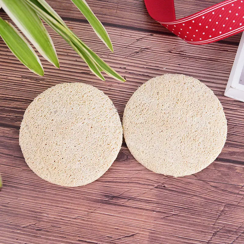 

1pc/2pcs handmade DIY customize Loofah soap tools,cleanner,sponge scrubber,facial soap holder Natural Loofah Luffa Loofa Slices