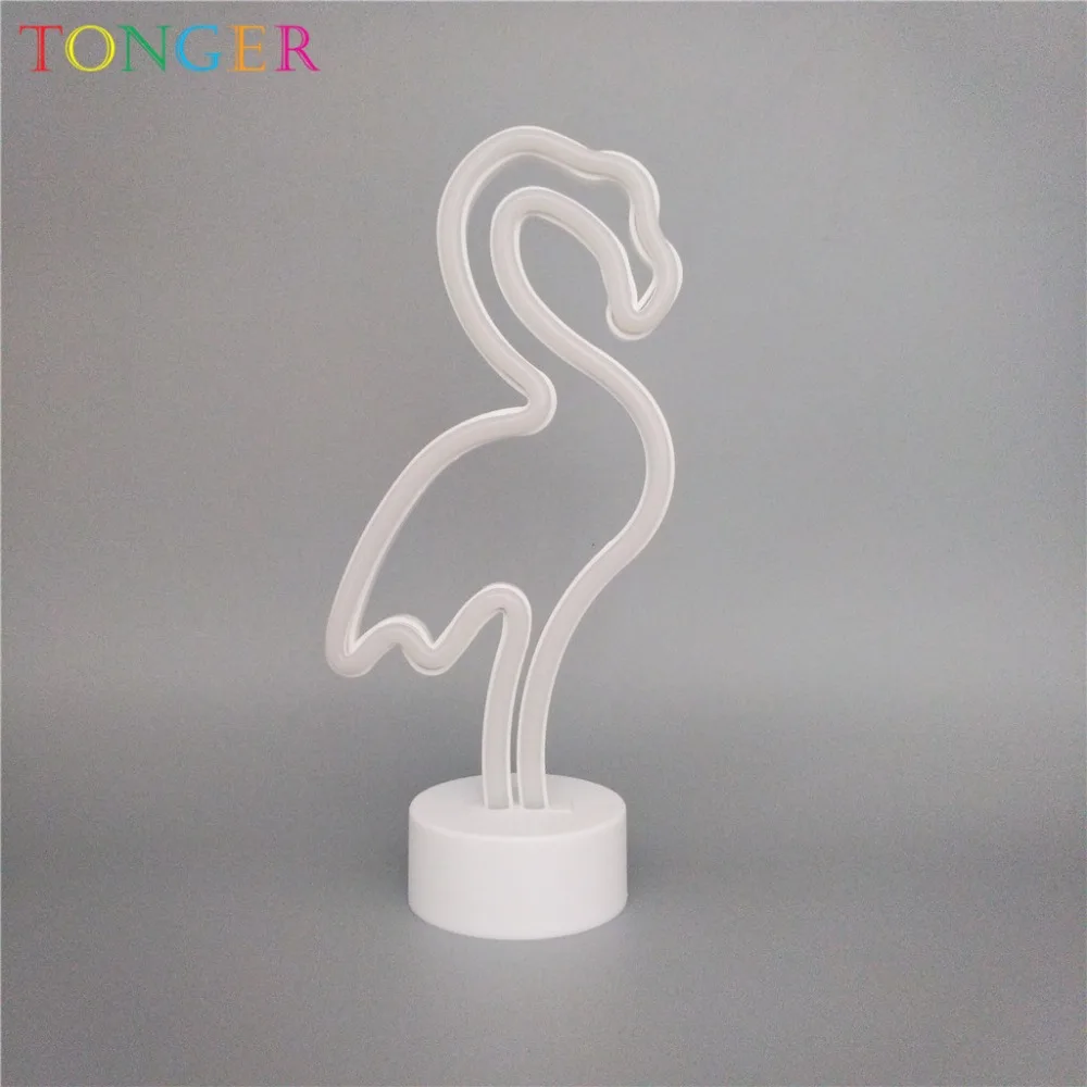Tonger Led Neon Sign Room Table Desk Lamp Lighting For Party