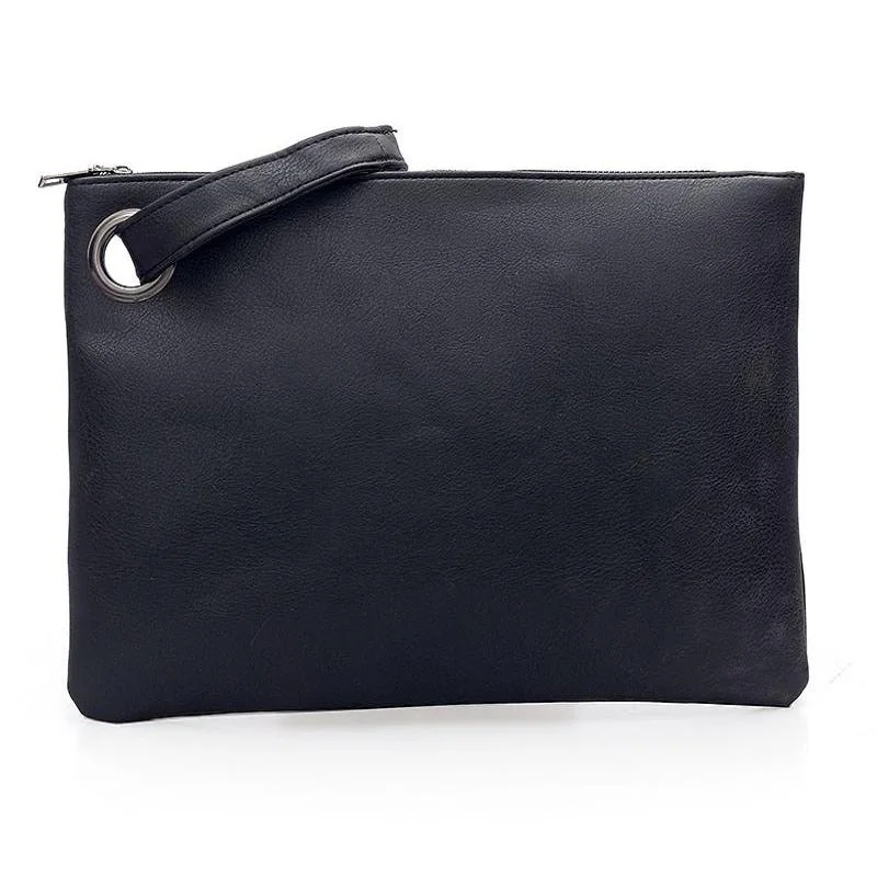 

HOT woman PU Briefcase casual Large Capacity Handbag fashion business bags Creative PU Tablet PC bag pinkycolor Envelope bag