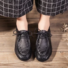 Женская обувь на мягкой подошве из натуральной кожи на плоской подошве, мокасины для беременных женщин, лоферы из коровьей кожи, повседневная кожаная обувь