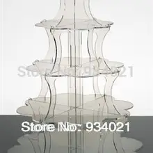 5 ярусов акриловые торт Подставки Дисплей или акриловые кекс Дисплей стенд
