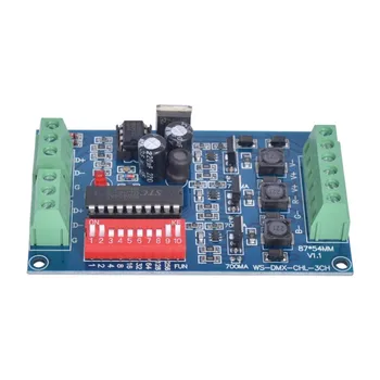 

led controller rgb controller WS-DMX-CHL-3CH DMX-512 3 Channels Decoder Controller Dimmer for RGB LED Strip Lamp Light