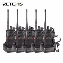 5 шт. рация Retevis H777 UHF 400-470 МГц частота, переносной радиоприемник набор радиоприемников Hf приемопередатчик CTCSS/DCS Handy