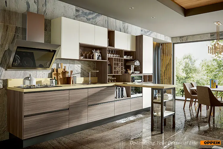 OPPEIN современный стиль модульная кухня дизайн для маленьких кухонь s, современная кухонная мебель(PLCC17011