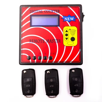 

Digital Counter Remote Master Frequency Meter Fixed/Rolling Code Remote Copier Blue Screen with 3PCS Fixed Code Model A Key