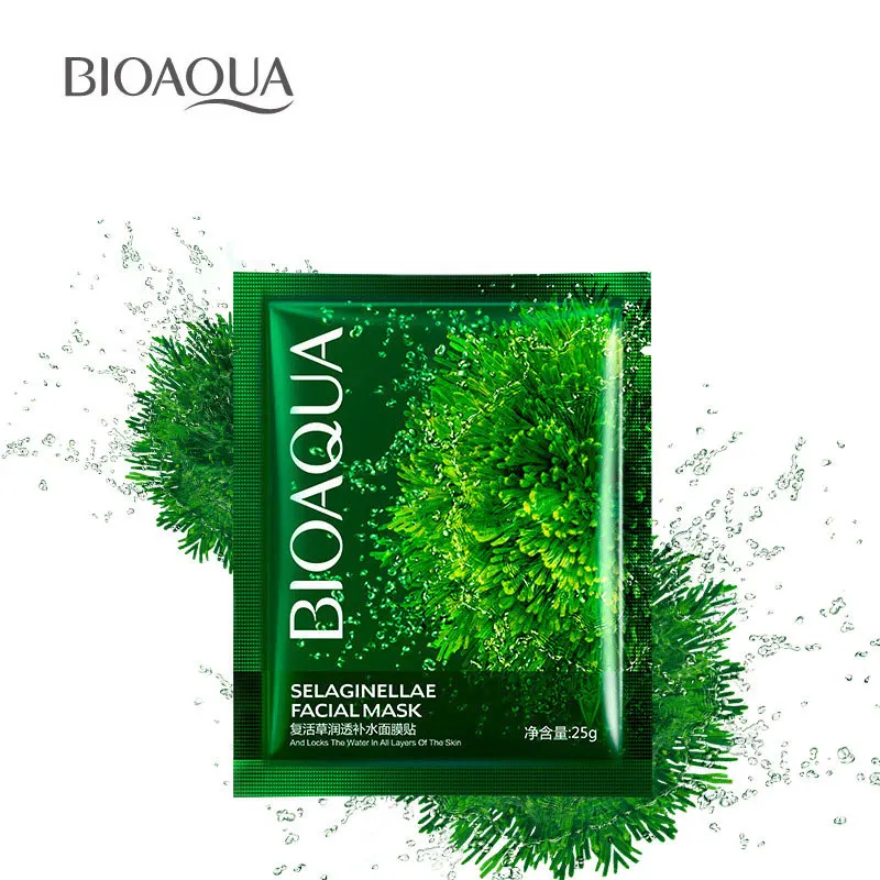 

BIOAQUA 1 Pcs Grass Plant Face Mask Moisturizing Depth Replenishment Unisex Skin Care Makeup