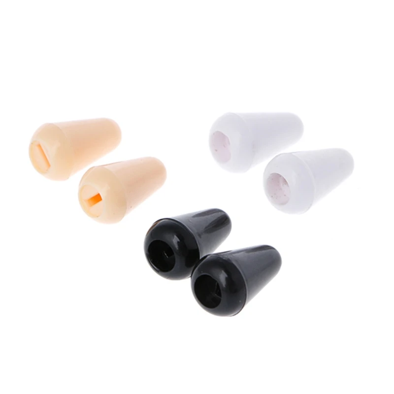 

New 6pcs Guitar Parts 3 Way Toggle Switch Knob Tip Caps 4mm Plastic Switch Cap KI-5U87
