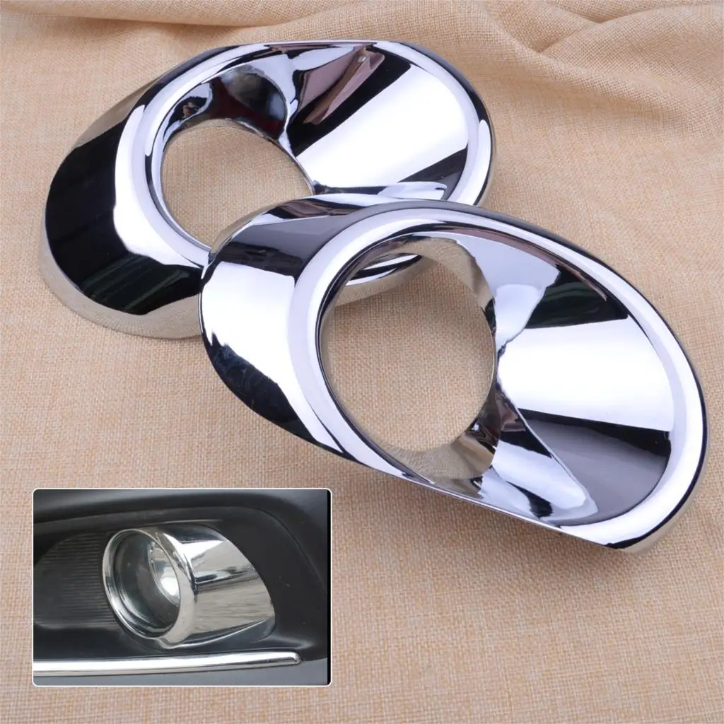 

CITALL New 2pcs Car Styling Chrome Plated Front Fog Light Lamp Frame Cover Trim fit for Suzuki SX4 S-cross 2017 2018