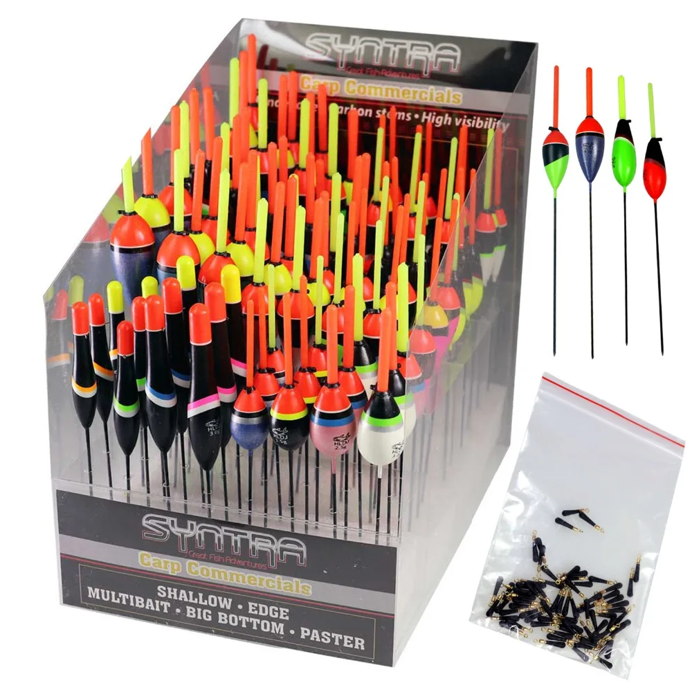 100Pcs 1.5g 6g Carp Fishing Floats Side Slip Float Vertical Buoy