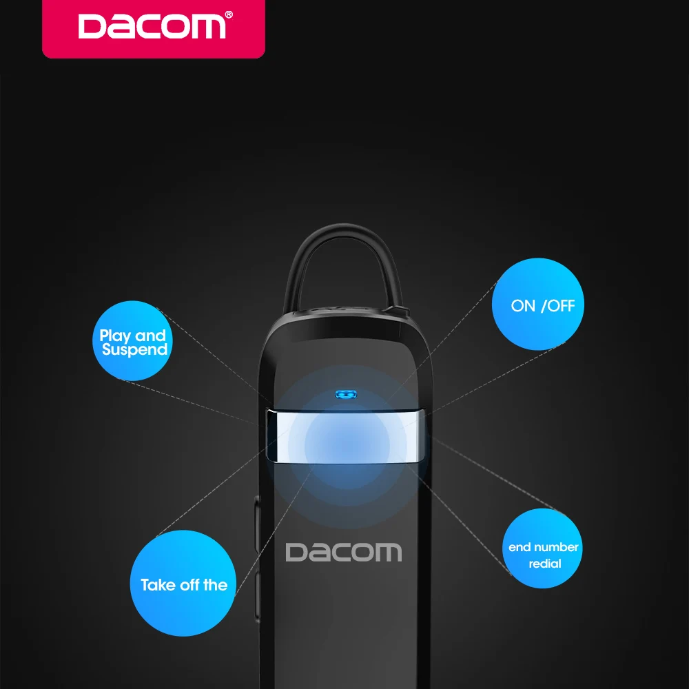 Dacom K2 Бизнес Bleutooth наушники вкладыши Беспроводной Bluetooth 4 1 Гарнитура для iPhone