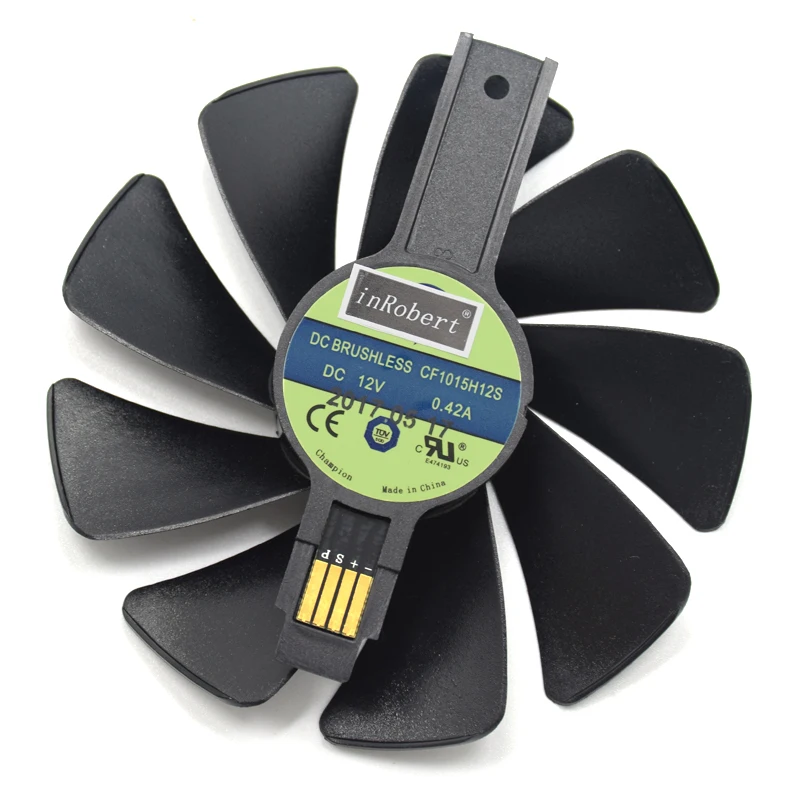 

95MM CF1015H12S 12V 0.42A Cooler Fan Replacement For Sapphire NITRO RX 580 570 480 470 4G RX Vega64 8GB Graphics Card Fans