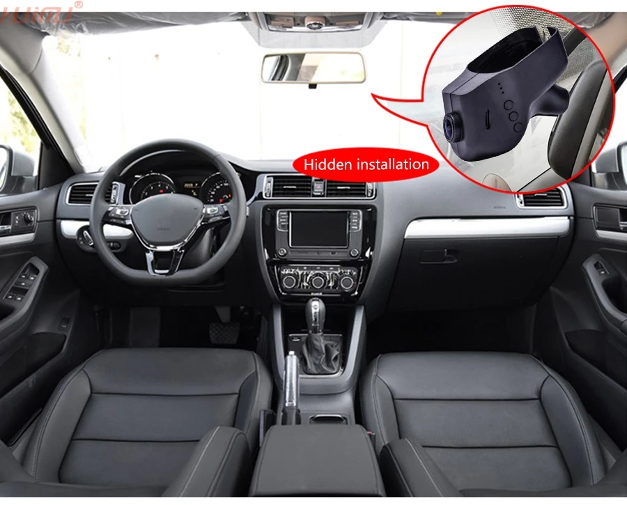 1080P WiFi Φ видеорегистратор для VW Volkswagen Skoda Golf Passat B7 Touran Novatek задняя передняя панель