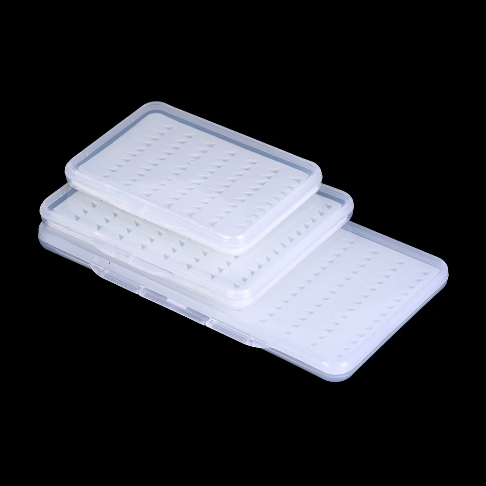 Clear Box Case Plastic Slim S//M//L Outdoor Fly Storage Tackle High Quality