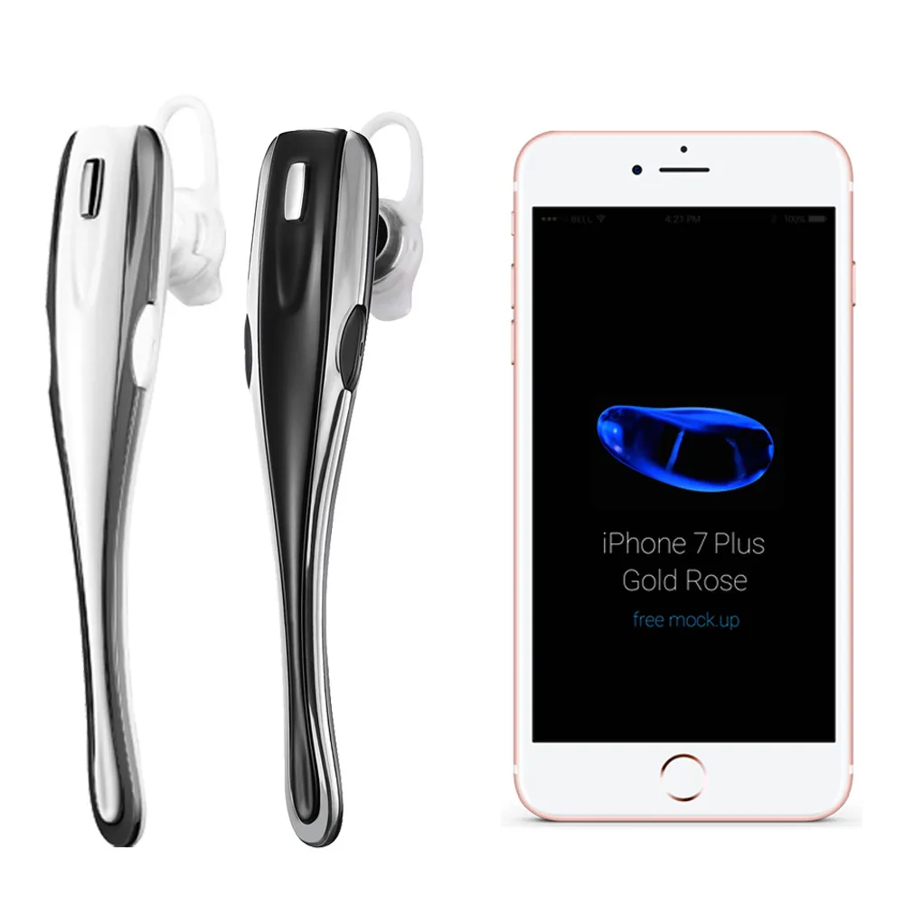 

Universal Wireless Bluetooth Headset Handsfree Earphone For iPhone Samsung For Iphone PC Smartphone Mp3 Hifi