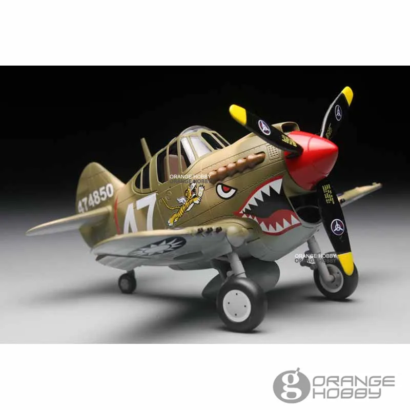 OHS Тигр модель TT002 Q Versin Curtiss P40 WarHawk и пилот сборки ВВС Модель Строительство Наборы