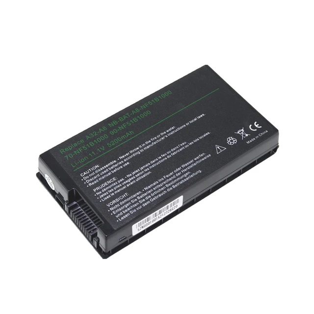 4400mAh 6 Cells Battery For ASUS A32-A8 A72DY A8Z F8 F8S A8A F8Sa.