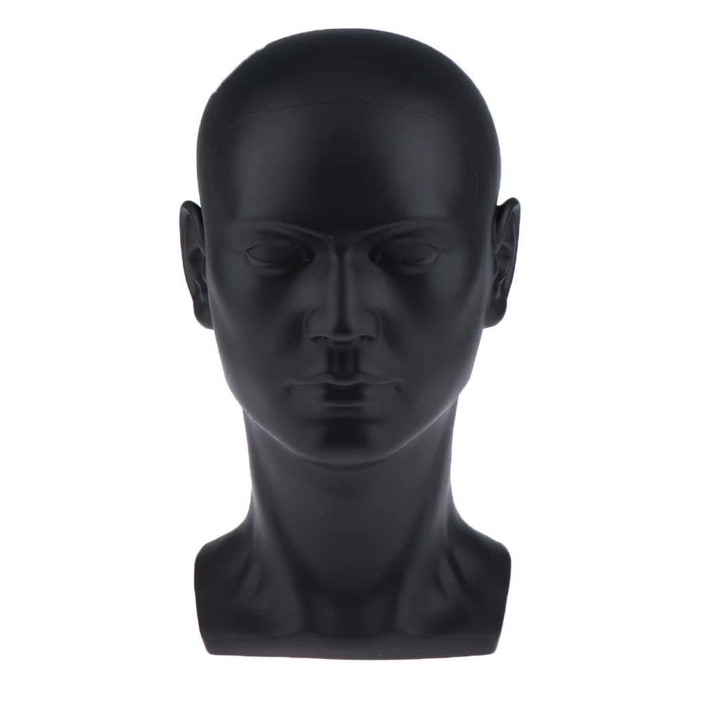 Male Mannequin Manikin Head for Hat Glasses Caps Wigs Jewelry Display Holder Stand Model Light Gray