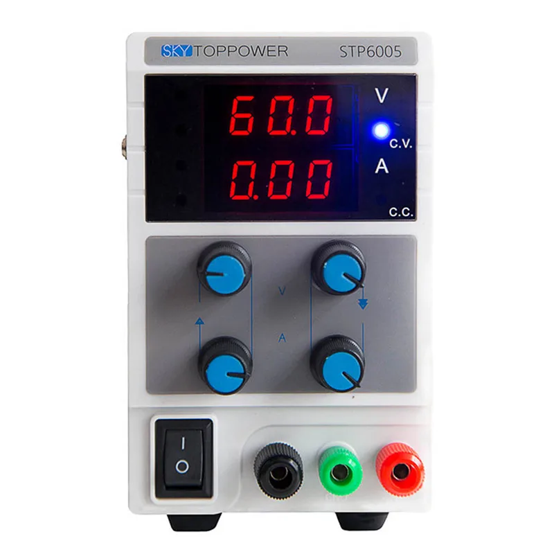 

Professional DC power supply STP6005 Adjustable laboratory 220V voltage regulator from SKYTOPPOWER 0-5A/0-60V