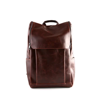 

Watweproof Leather Men Backpack Travel Men's Luggage Shoulder Bag Large Capacity Laptop Backpack Functional Bags For Teenager