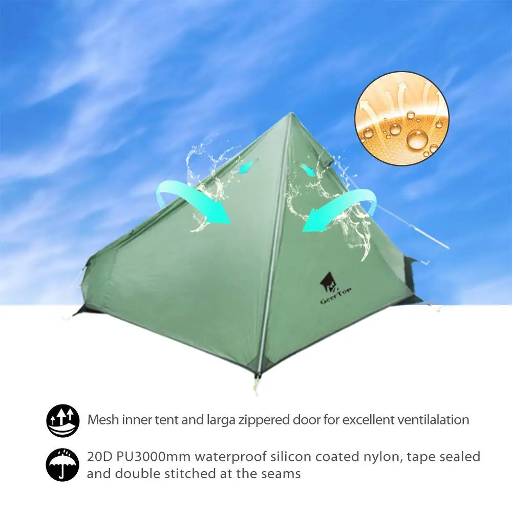 GeerTop Ultralight Camping Tent One Person