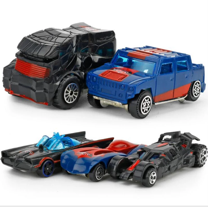 5 Pack/Set детей Diecast АВТОМОБИЛЯ сплава модели мини 1: 64 Классические игрушки Супермен против Бэтмена автомобили Juguetes металла Diecasts Игрушки для мальчиков