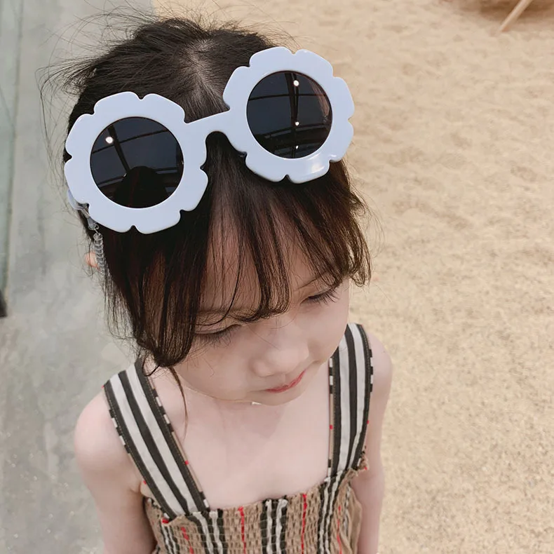 MYT_0124 детей цветок солнцезащитные очки Модная одежда для детей, Детская Мода подсолнечника очки для мальчиков и девочек очки детские