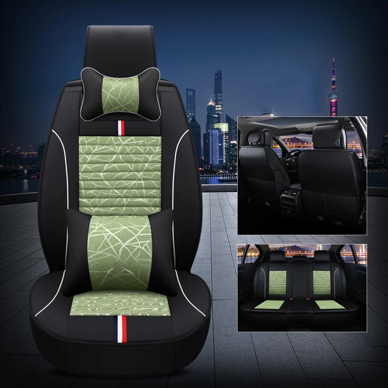 

WLMWL Universal Leather Car seat cover for Geely all models Emgrand EC7 X7 FE1 car accessorie styling auto Cushion