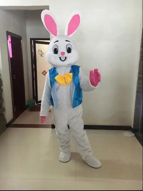 Высокое качество Костюмы для косплея Professional Easter Bunny талисман Bugs кролик заяц Пасхальный взрослых костюм талисмана