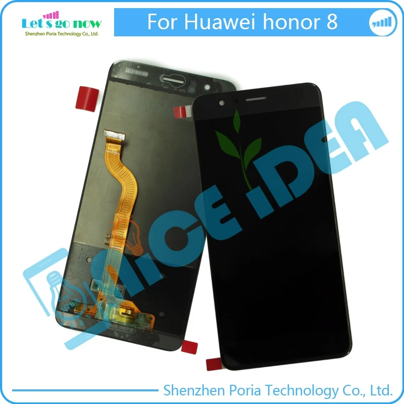 

LCD Display Assembly Frame Black White Blue Gold For Huawei Honor 8 Screen+Touch Screen Panel Digitizer Replacement 97% new