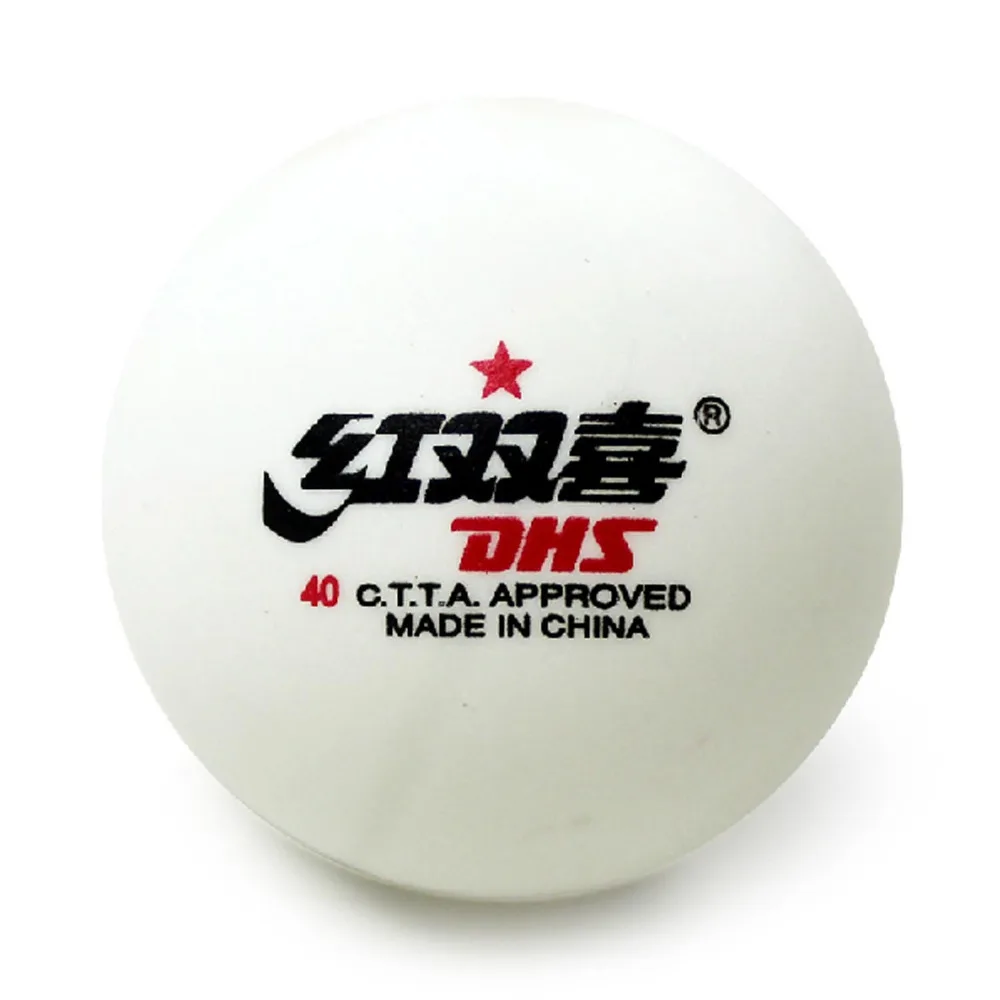 30x DHS 1 Star Celluloid Table Tennis (Pingpong)Balls, Whitein Table