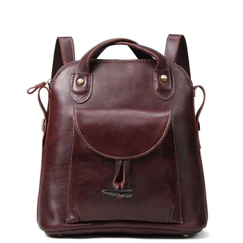 

New Arrival Women Backpack 100% Genuine Leather Ladies Travel Bags High Quality Preppy Style Schoolbags For Girls/female gifts