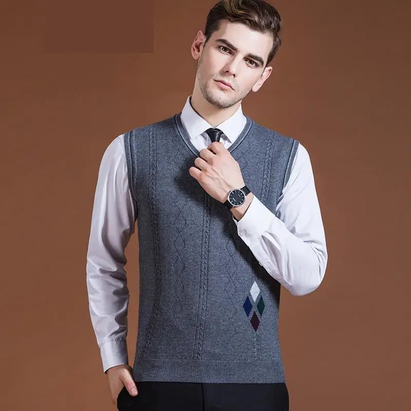 New arrival Men Vest Sweater Autumn Winter Male Casual
